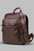 Mochila Lior de Couro Marrom