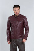 Jaqueta de couro pelica masculina, modelo David — Magon Concepth