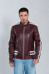 Jaqueta Racer de Couro Pelica Andorra