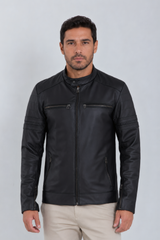 Jaqueta Speed de Couro Bovino Preto