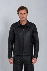 Jaqueta Thalen de Couro Bovino Preto