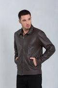 Jaqueta de couro bovino masculina, modelo Thalen — Magon Concepth