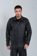 Jaqueta Thalen de Couro Bovino Preto