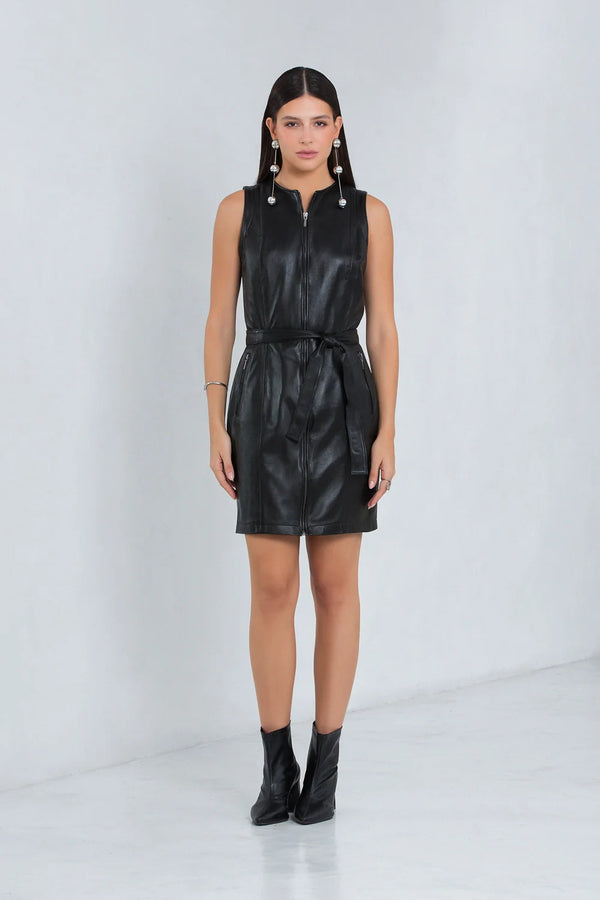 Vestido de Couro