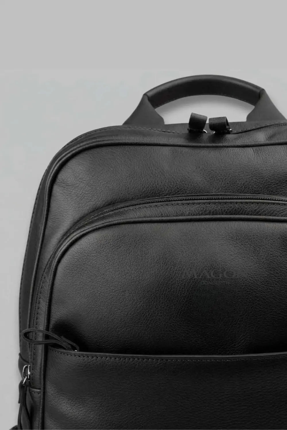 Mochila Lior de Couro Preto