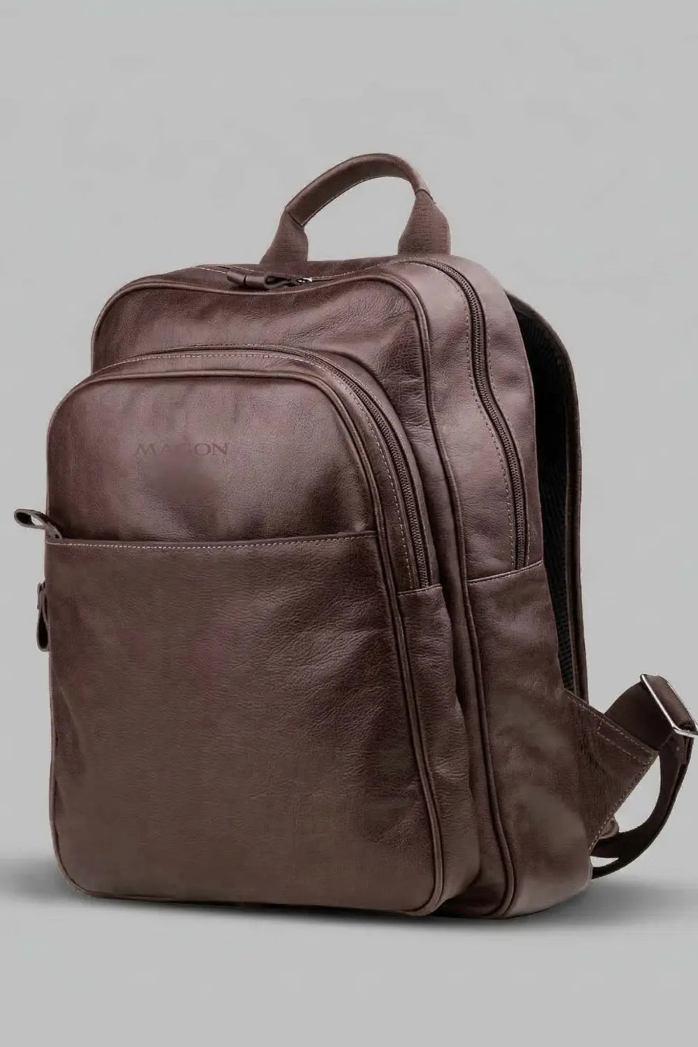 Mochila Lior de Couro Marrom