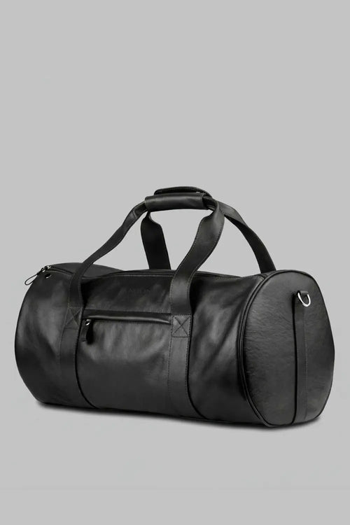 Bolsa de Viagem Milano de Couro Preto