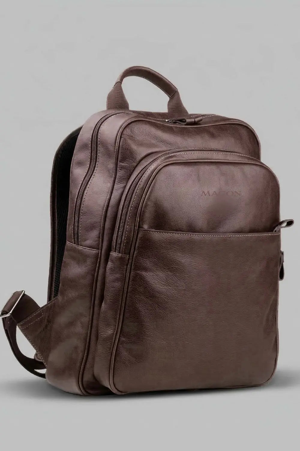 Mochila Lior de Couro Marrom
