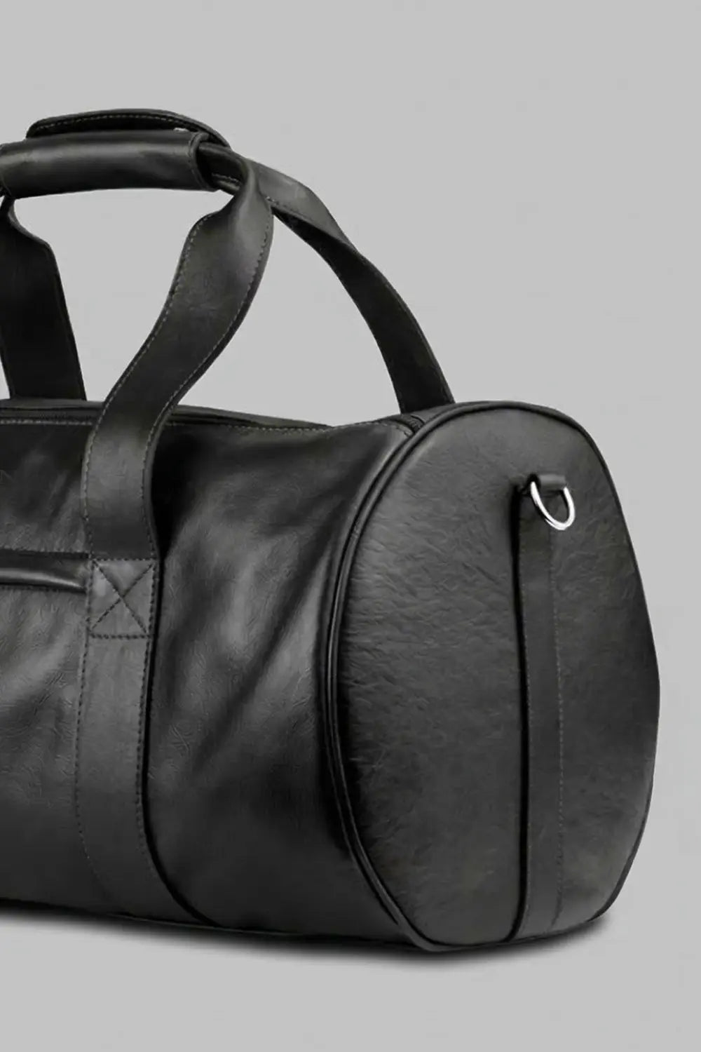 Bolsa de Viagem Milano de Couro Preto