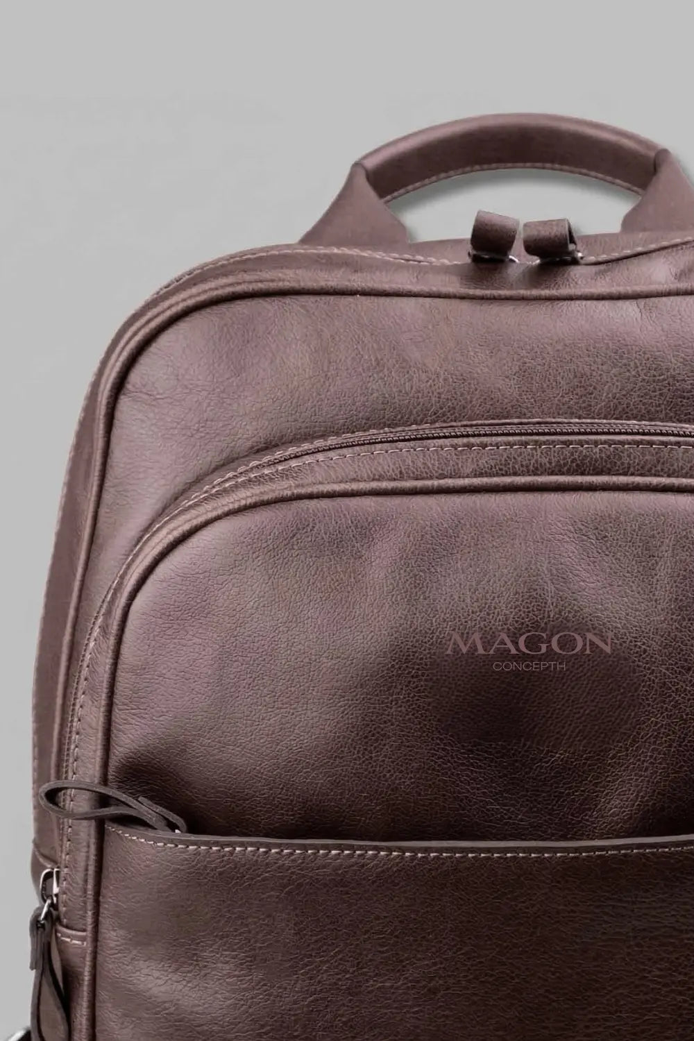 Mochila Lior de Couro Marrom