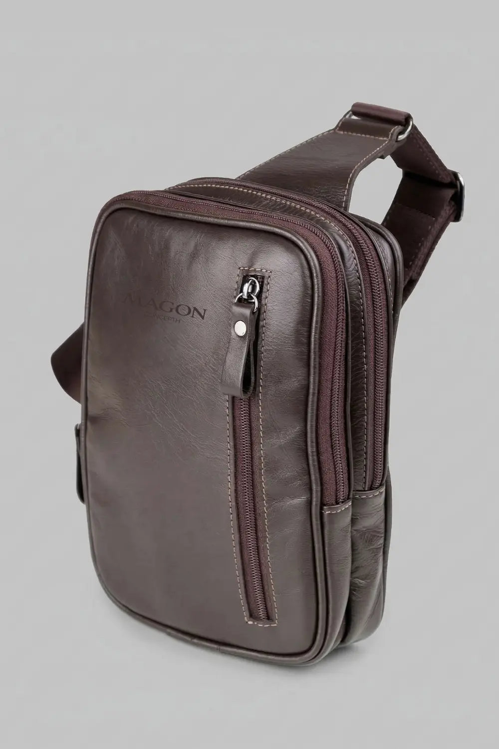 Shoulder Bag Slink de Couro Marrom