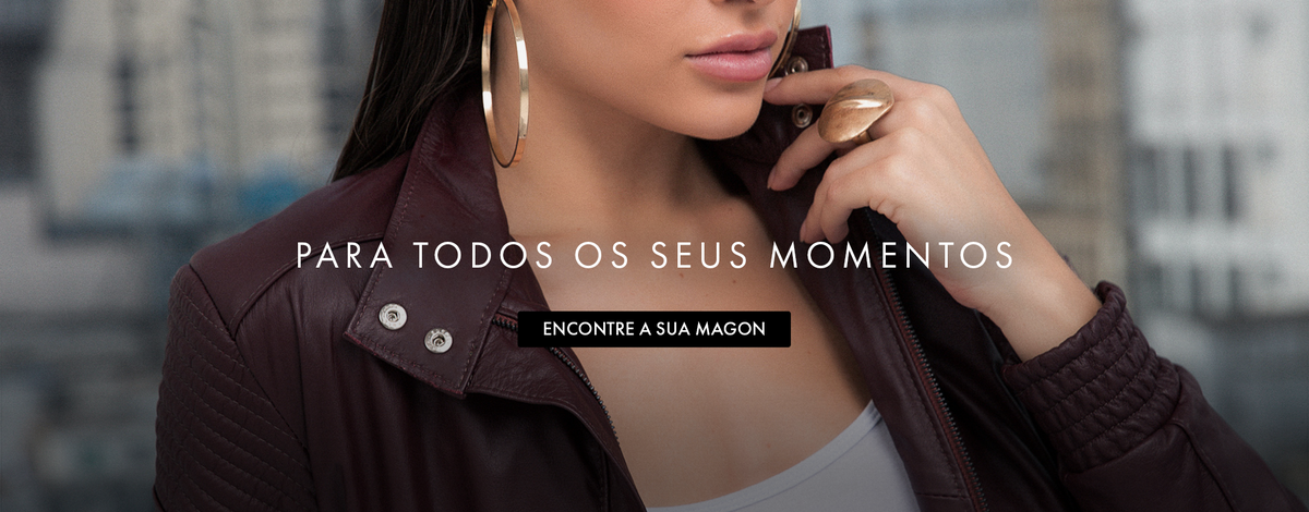 Banner Magon Concepth — jaquetas de couro legítimo