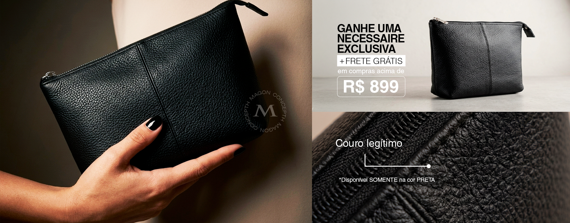 Banner Magon Concepth — jaquetas de couro legítimo