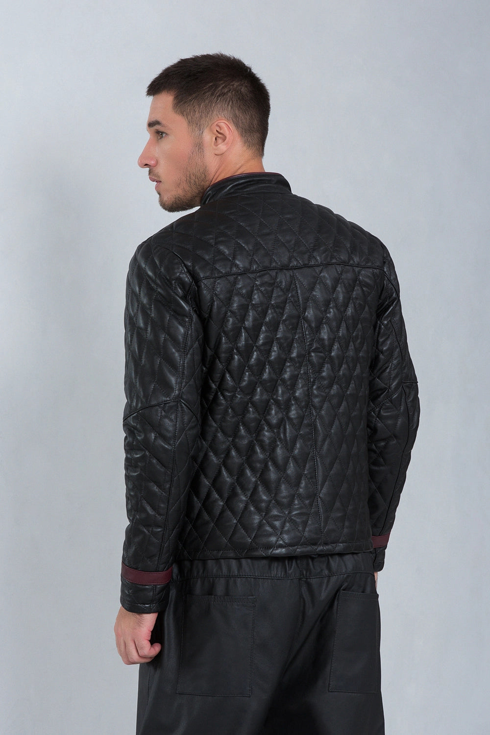 Jaqueta de couro pelica masculina preta, modelo Axton — imagem 5, Magon Concepth