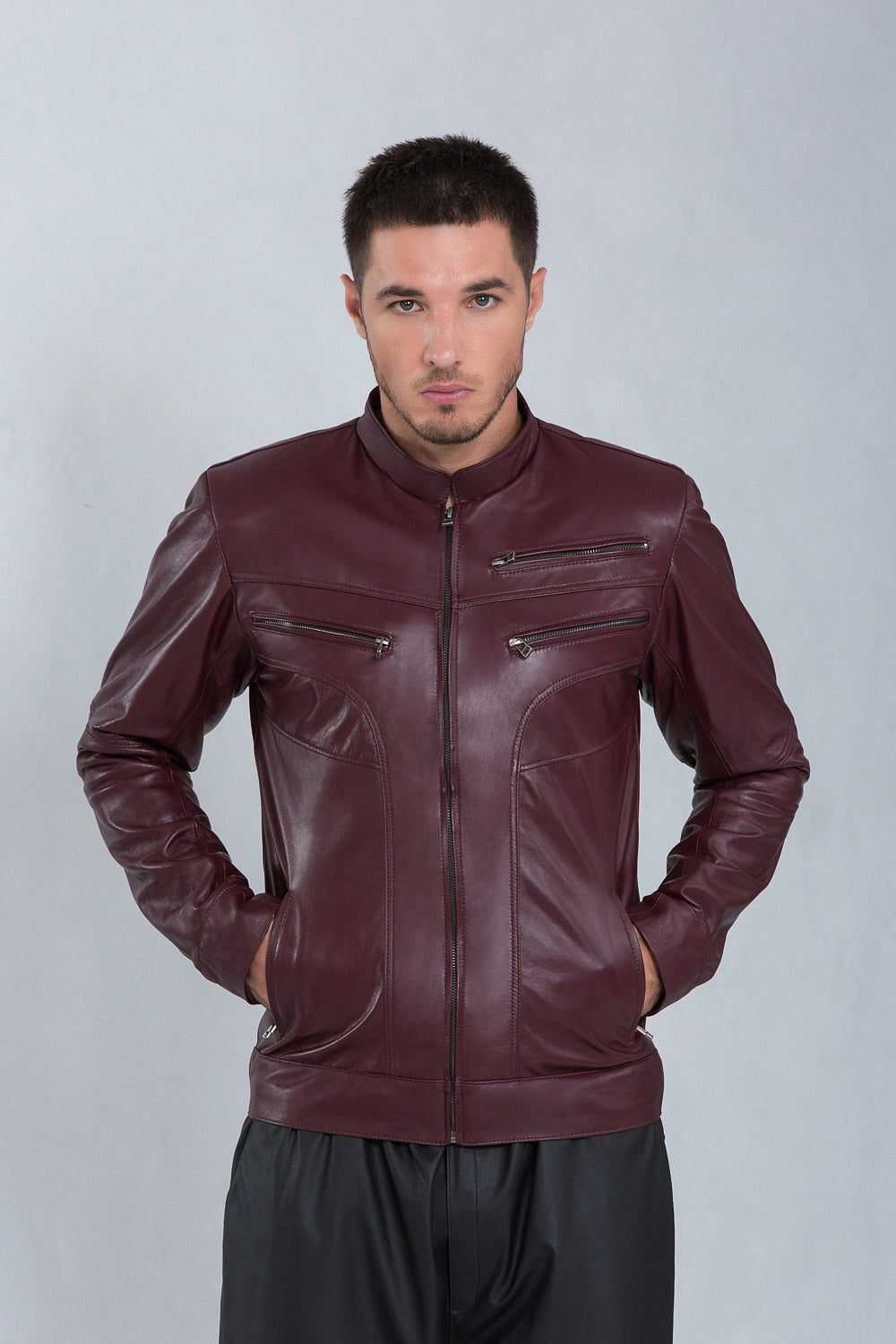 Jaqueta Bull de Couro Pelica Andorra