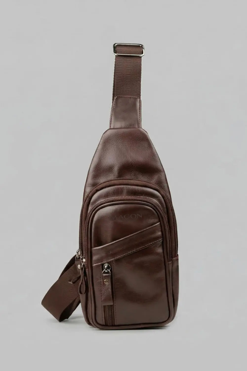 Shoulder Bag Nero de Couro Marrom