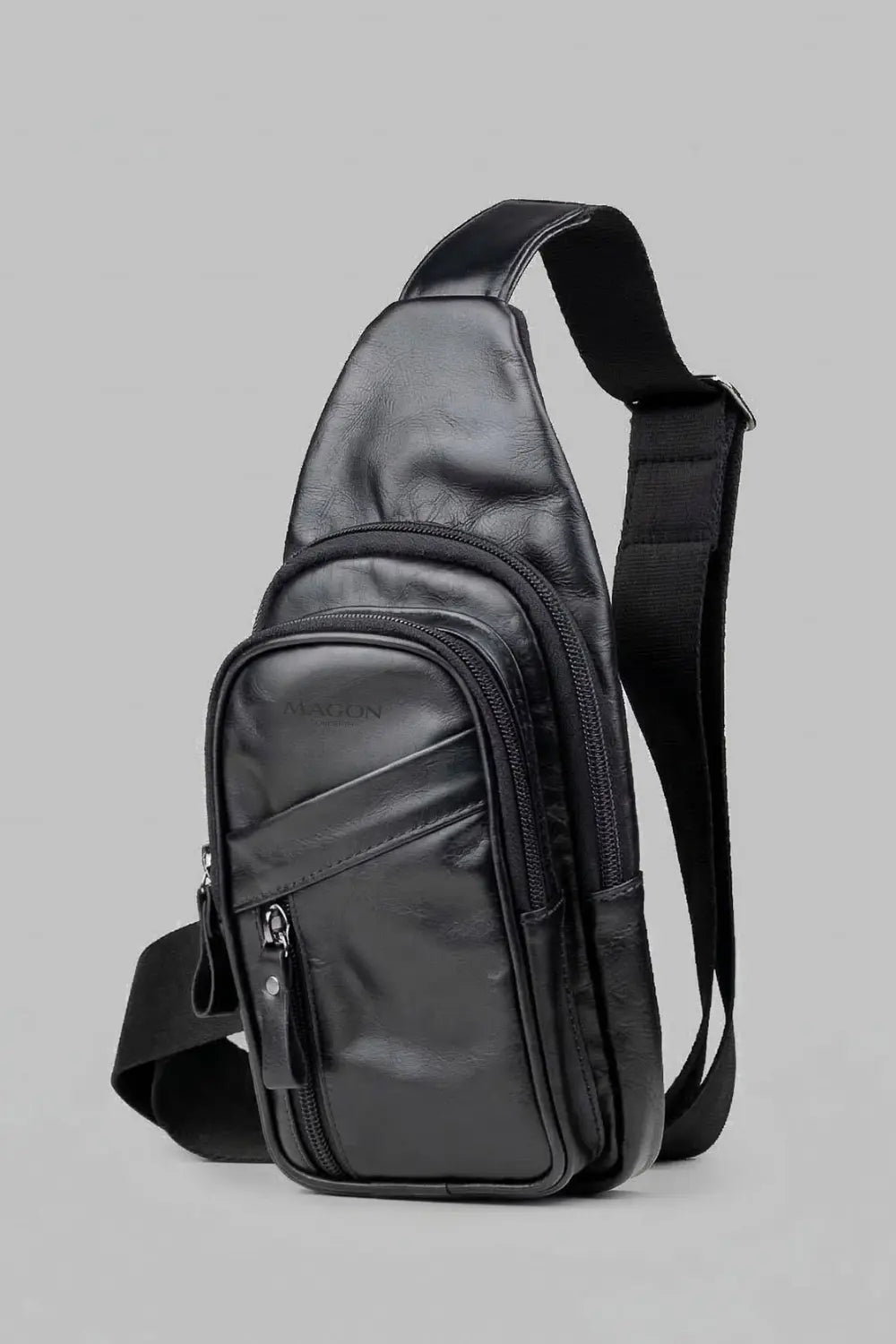 Shoulder Bag Nero de Couro Preto