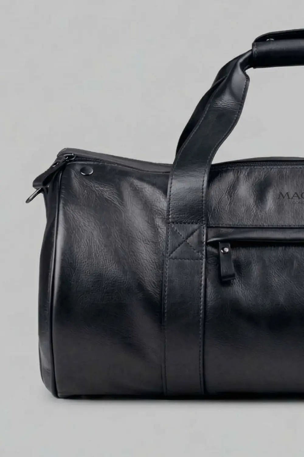 Bolsa de Viagem Milano de Couro Preto
