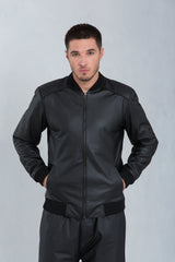 Jaqueta Elian Bomber de Couro Bovino Preto