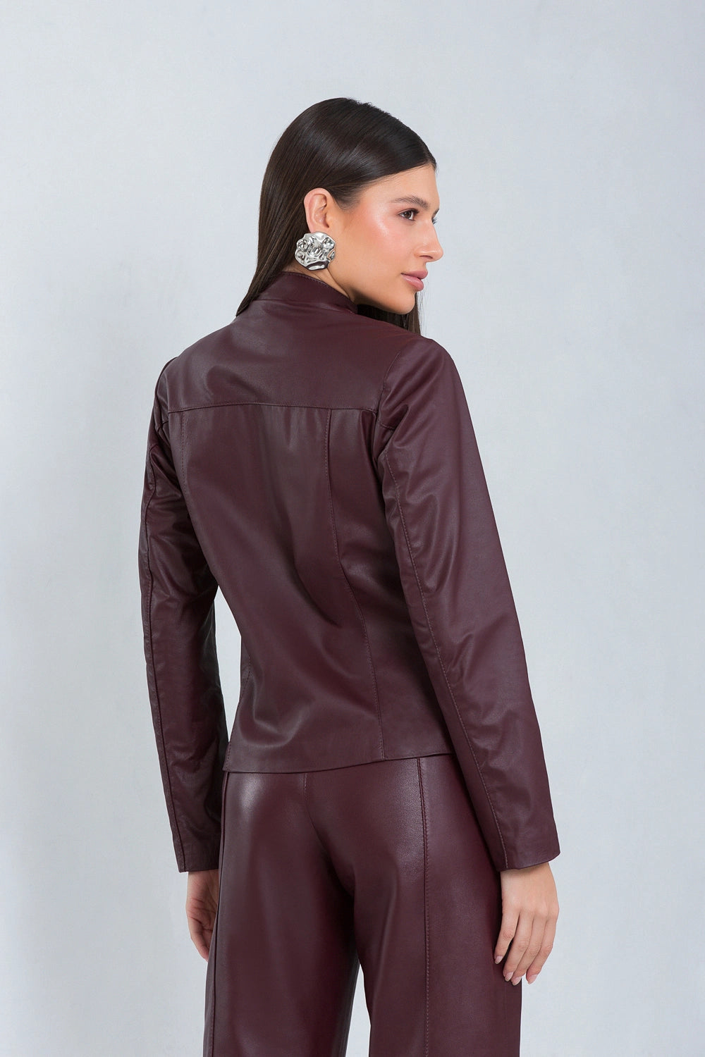 Jaqueta de couro bovino feminina, modelo Luna — imagem 3, Magon Concepth