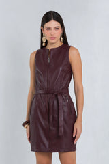Vestido Samira de Couro Pelica Andorra